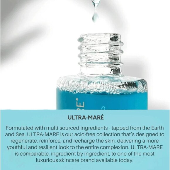 Serious Skincare Ultra Mare Pure Marine Dual Renewal Oil 1 Oz New Sealed Retired - Picture 8 of 9